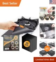 Premium Double Thickness Stove Burner Covers – PFOA-Free Gas Range Protectors
