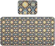 Boho Style Vintage Sun Flowers Cooling Baby Mattress Protector pad 28" x 52" Ultra Soft Mattress Protector Pads for Baby&Toddler