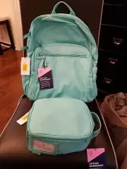 Vera Bradley TURQUOISE SKY Campus Backpack LUNCH Bunch Bundle