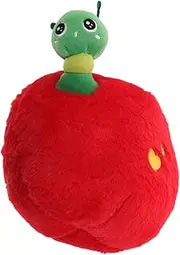 ERINGOGO Plush Apple Pillow: Cartoon Fruit Cushion for Reading Napping Relaxing Cute Chair Backrest Pillow for Living Room or Kids' Room