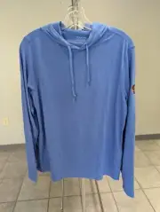 NWT MEN'S DUNNING GOLF HOODIE, SIZE: S, COLOR: SAPPHIRE HEATHER (M10)