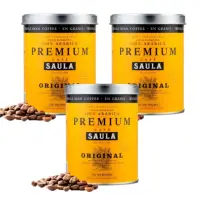 在飛比找momo購物網優惠-即期品【SAULA】頂級優選咖啡豆250g 3罐入(100%