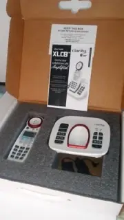 Clarity XLC8 Cordless Phone Answering Machine 50 Decibels Amplified Bluetooth