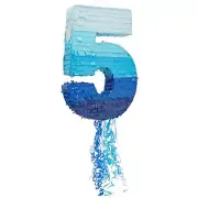 Number 5 Pinata - Pull String Pinata for Boys 5th Birthday Party Decorations,...