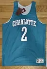 NWT Charlotte Hornets Larry Johnson Jersey Reversible Large Mitchell Ness