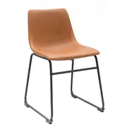 [James Lane] Montana Saddle Dining Chair Rust