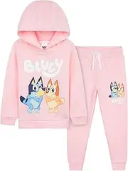 [Bluey] Girls Jogging Suit Set, Comfortable Tracksuit Kids - Gifts for Girls