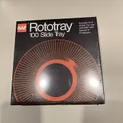 Vintage New Sealed GAF Rototray Slide Tray Holds 100 Slides With Box