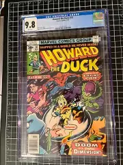 Howard the Duck #10 (1977) CGC 9.8 443491003 WHITE Pages. Spider-man appearance