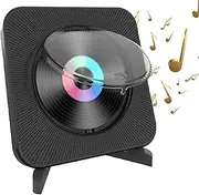 Desktop Portable CD Player, Wall Personal CD Players with HiFi Speaker, Remote Control, FM Radio Tuning Range 76MHZ-108MHZ, Music CD Player for Home Built-in USB Port AUX in/Output Audio Boombox