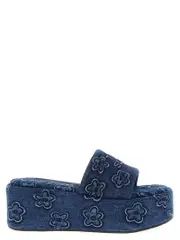 [Marc Jacobs] Marc Jacobs-The Puffy Daisy Denim Platform Sandal Sandali Blu-Donna 38