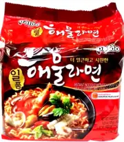 Paldo Instant Noodle with SeaFood Soup 4.23 oz x 5 Packs