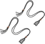 [BATHVEVE] 2pcs Crystal Cage Necklace Holders Retro Style Handmade Necklace Cords Empty Stone Holders for Versatile Use