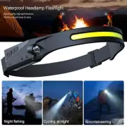 COB LED Headlamp Torch Work Light Head Band Lamp USB Charging LED Headlamp USB