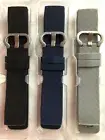 Fitbit Charge 3 and Charge 4 Soft Flexible Straps Black/Navy/Grey -3 Pack