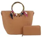 Silk Scarf Plain Satchel Purses and Handbags for Women Shoulder Tote Bags Wallet