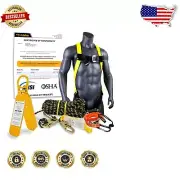 OSHA Compliant GATOR Roof Anchor Kit: Safety Harness & Tool Lanyard Included