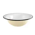 Urban Style Cottage Enamelware 32cm Soup Salad Basin Bowl Fruit Container Round
