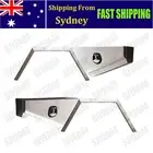 Pair of Flat Sheet Tapered Under Tray Tool Box 780mm + Mud Guards Combo NEW