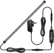 Lominie Submersible LED Aquarium Light, IP68 Waterproof Nano Tank With Timer, 3 Lighting Modes Dimmable Crystal Glass for Fish Tank (WF40)