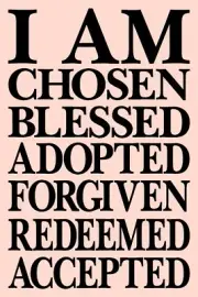 I AM CHOSEN Stencil 10649 AK 12"x18" Mylar Stencils for painting signs Reusable