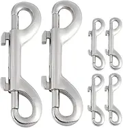 Healvian 6X Double-Ended Snap Hooks for Dog Leash Pet Supplies Metal Buckle Hooks for Dogs Backpack Bolt Snap Outdoor Sports Accessory