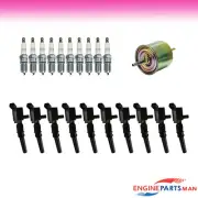 TK Fits 99-03 Ford F-550 V10 6.8L Tune up Kit Ignition Coil Plug Filter