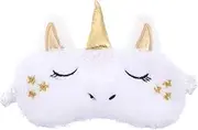 IWOWHERO 1Pc Adorable Plush Unicorn Eye Mask Soft for Travel Home Nap Blocks Light for Deep Sleep for Cute Eye Shade for Comfortable Rest