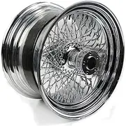 TDR 18" x 10.5" CUSTOM Project Chrome Rear Wheel Rim for Davidson Motorcycle - Twisted Spoke Design
