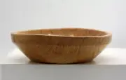 One of a Kind Solid Oak Bowl "Warped" by Mother Nature Hand Turned in the USA