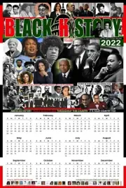 2022 Collectors Black History Poster CALENDAR(f) African American Museum(b)