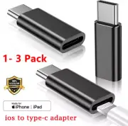 iPhone 8 pin Female to Type C USB C Adapter Converter Charging Data Connector