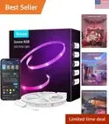 50ft LED Strip Lights - Alexa & Google Assistant - Music Sync - Bedroom, Gaming
