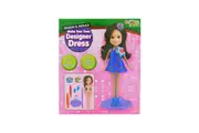 Make Your Own Designer Dress Doll in Blue