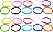 Grifiti Band Joes 2 x .25 Silicone Rubber Bands Rings Wallets Bottle Food Card Wrist Cooking Durable Boxes Wraps 20 Pack Assorted Colors