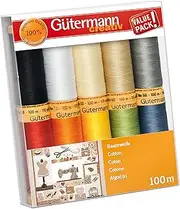 [Gütermann] creativ Sewing Thread Set with 10 Spools of Cotton 100 m in Assorted Colours