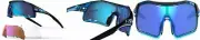 Tifosi Optics Unisex Davos Crystal Blue Frame w/3-Lens Interchange Kit
