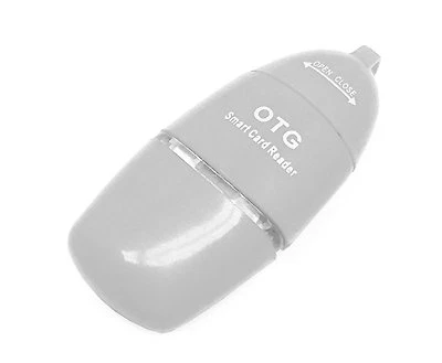 USB OTG Micro SD Card Reader Adapter For HTC Desire 510 512 562 626 626S - WHITE