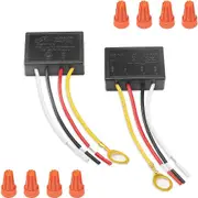 Touch Lamp Switch 2 Pack,Touch Lamp Control Module for Dimmable LED,Bulbs,Lamp Switch Replacement K black