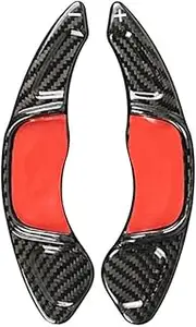 Yurefax Real Carbon Fiber Car Steering Wheel Shift Paddle, for VW, for Golf, 7 GTI MK7 R 2015-17 Sagitar GLI 2016-17, for Polo, GTI 15-17 Car Paddle Shifter