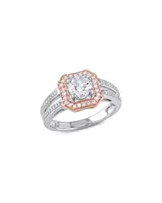 Rina Limor 14K 0.99 ct. tw. Diamond Halo Split Shank Ring
