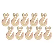 10 Pack G70 1/2" Clevis Grab Hooks Tow Chain Hook Flatbed Truck Trailer Tie Down