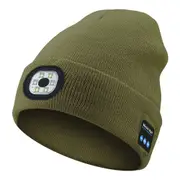 Unisex Wireless Bluetooth Hat With LED Lights Warm Beanie Hat