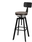 Bar Stool 1Pc Ezra Retro Kitchen Vintage Chair Industrial Wooden Barstools with