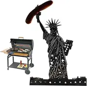 Sausage Holder for Grill, Iron Barbeque Roaster Holder for Hot Dog, Goddess Statue-Shaped Portable Sausage Grilling Stand for Backyard Barbeque Party