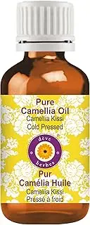 Deve Herbes Pure Camellia Oil (Camellia kissi) Natural Therapeutic Grade Cold Pressed 50ml (1.69 oz)