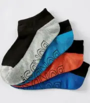 Bonds Kids 4 Pack Lightweight Trainer Socks sizes 5 8 9 12 Colour Black Multi