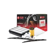 Sakura Wiper Blades & Filter Service Kit for Toyota Landcruiser VDJ200R 07-19