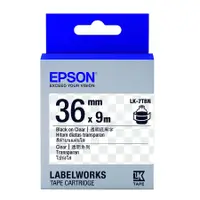 在飛比找誠品線上優惠-EPSON Transparent透明系列標籤帶/ 透明底黑