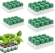 Seedling Tray - 5X Planting Germination Nursery Trays,Silicone Propagator Kit with Drainage Holes for Indoor Chili Bonsai Vegetable